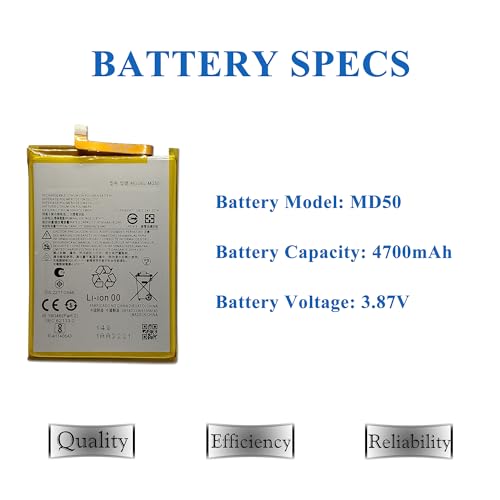 Image of New MD50 Battery Replacement for Moto G Stylus 5G 2021 (XT2131), with Instruction Manual & Repair Toolkit