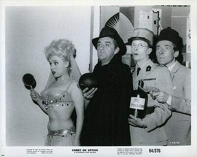 Carry on Spying Original cast Photo Barbara Windsor Kenneth Williams C.Hawtrey
