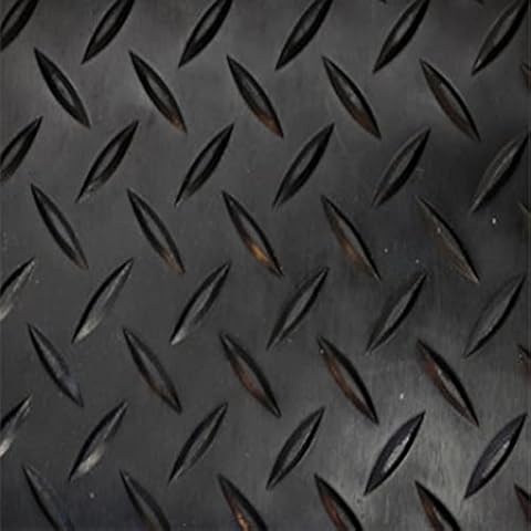 Suelo de Goma PVC Negro Antideslizante Cover