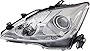 Evan-Fischer Headlight Lens and Housing Compatible with 2006-2008 Lexus IS250 IS350 Halogen Driver Side