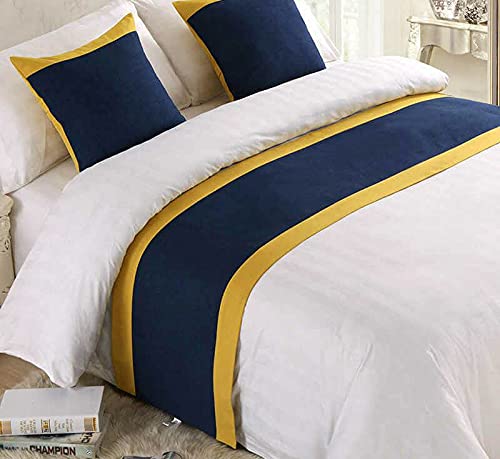 Runner (Size ; 18 inch X 108 inch) with 2 Cushion Covers(16 inch X 16 inch) King, Pack of 3