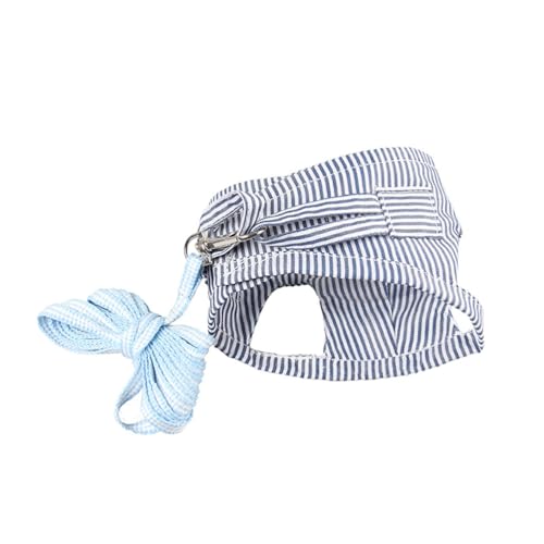 Sosoport Guinea Pig Leads Guinea Vest Pet Chest Strap Hamster Harness Leash Small Animal Harness Vest Ferret Guinea Leads Hamster Leash and Harness Pet Leash Pet Supplies Spring and Summer, Blue