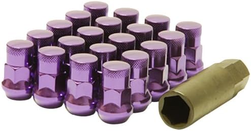 Muteki 32926LP SR35 Series Purple 12mm x 1.5" Thread Size Closed End Lug Nut, (Set of 20)