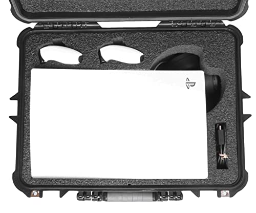 Case Club Carrying Case Fits Ps5 With Headset Storage - Hard Shell Travel Case Fits Playstation 5 Console, Headset, Controllers, Games, Ps5 Stand & Accessories- Waterproof Case Fits Disc, Digital #TOP1