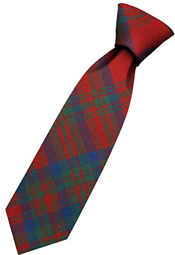 Cravate en Laine Matheson Tartan Anti Plis Tissée en Écosse Costume