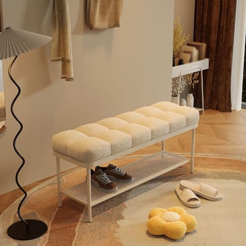 Banc d'extérieur abrité et d'entrée polyvalent avec rangement bas - 8