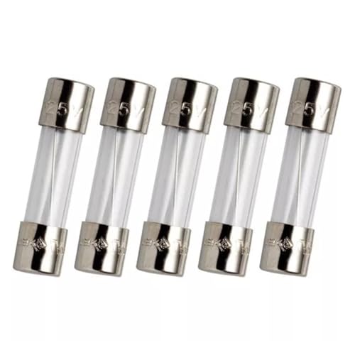Fusibles en verre 6,3 A 250 V cartouche cylindrique 5x20mm pour tableau et boîtier