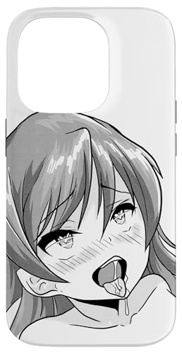 iPhone 14 Pro Ahegao Pleasure Face Ecchi Hentai Otaku Girl Waifu Case