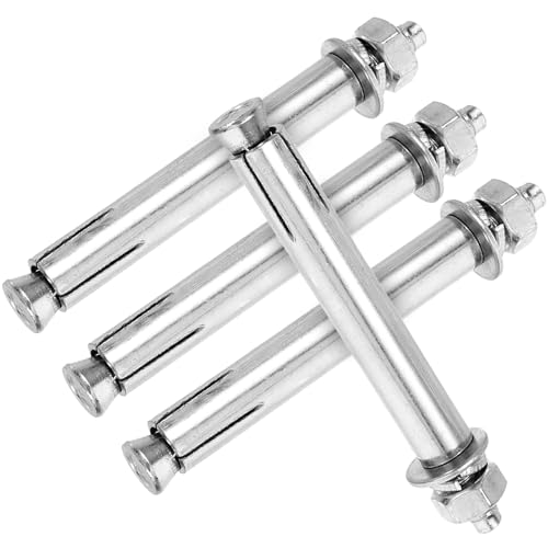 Abaodam Tornillos de Fijación M8X100 de Acero al Carbono para Trampolín de Piscina, Kit de 4 Piezas Tornillos Anticaída para Plataforma de Buceo Exterior