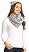 Sakkas 16139 - Balencia Cool Girl Long Wide Soft Fur Lined Infinity Scarf Beanie Hat Set - Grey - OS