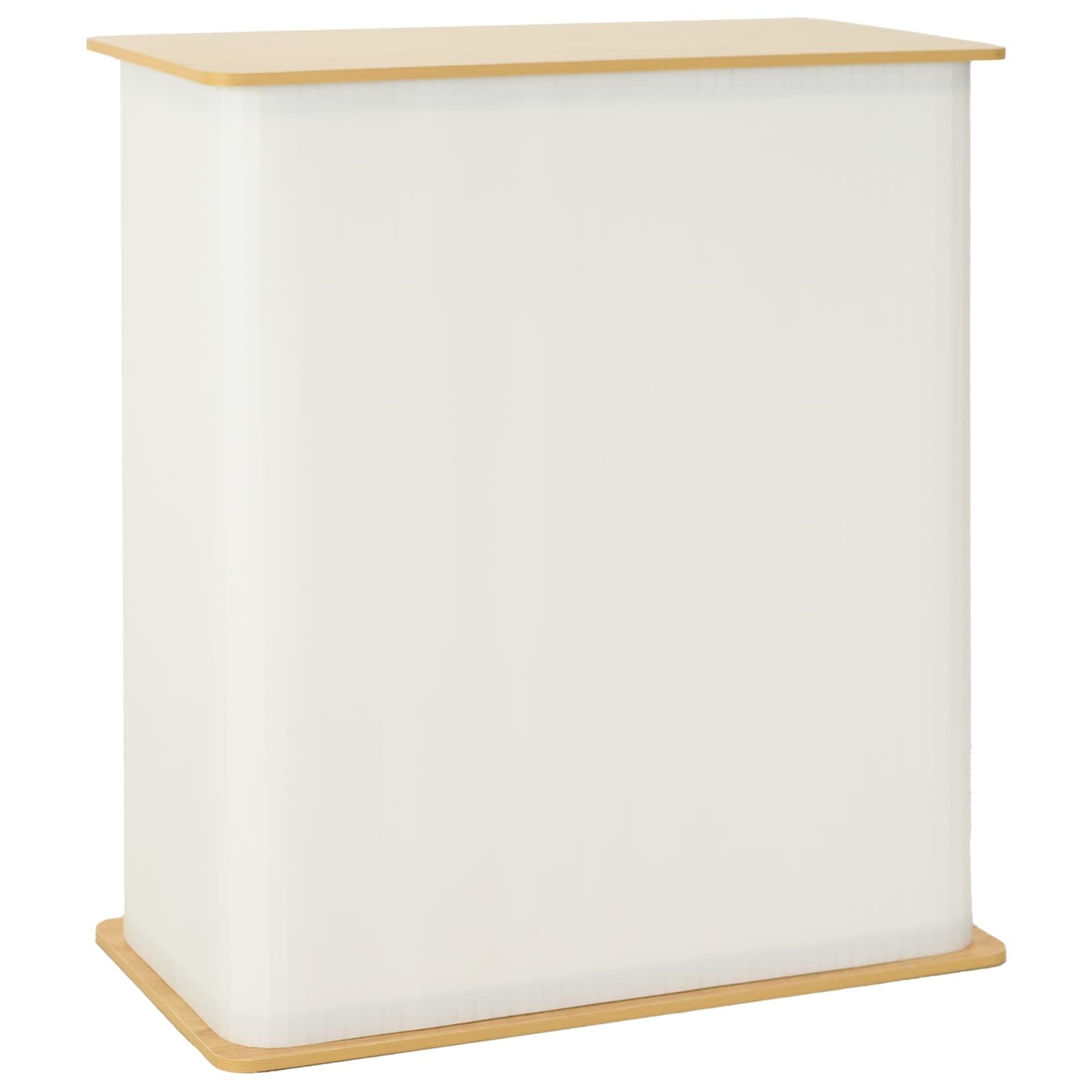 vidaXL Mostrador para ferias Marrón Claro y 80 x 40 x 93 cm