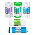 Rotek Water System Reverse Osmosis Universal Water Filter Set | 24 Replacement Water Filters With 100 GPD Membrane | 3 Year Supply | Under Sink RO Water Filter Kit | PP, GAC, CTO, PC | 10 Inch Size
