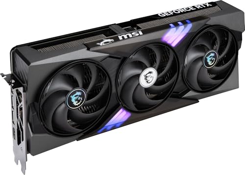 MSI GeForce RTX 5070 12G Gaming Trio OC Graphic Card - NVIDIA GeForce RTX 5070 GPU, 12GB GDDR7 192-bit Memory, 28 Gbps, PCI Express Gen 5 Interface, Upto 2610 MHz, STORMFORCE Fan