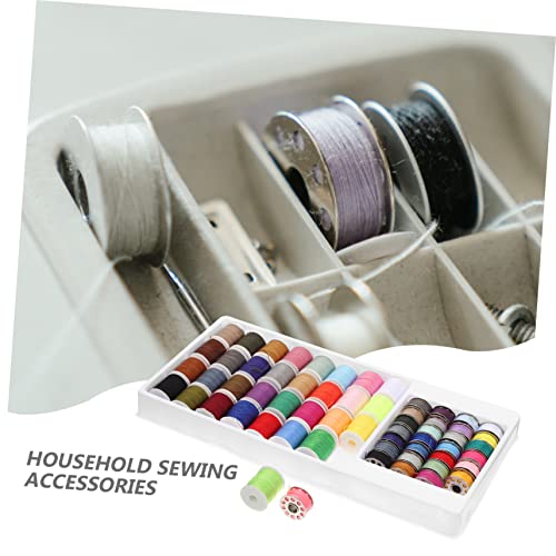 Set de 60 hilos para coser colores variados para máquina y mano miniatura 3