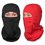 The Friendly Swede Sturmhaube Winter Balaclava Sturmmaske, Sturmhaube Motorrad, Sturmhaube Fahrrad, Skimaske Herren und Damen - Kopfschutz, Nackenschutz, Gesichtsschutz für Ski und Sport 2er-Satz