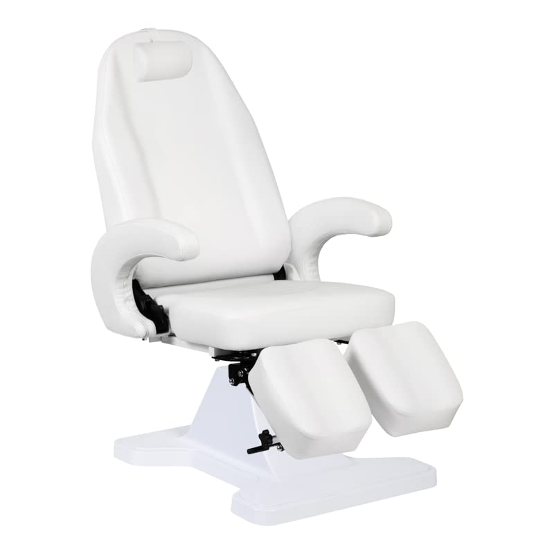 ACTIVESHOP Kosmetikstuhl Kosmetikliege Massageliege Behandlungsstuhl hydraulisch 112 Weiss