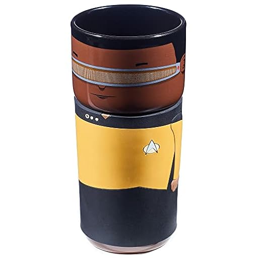 Numskull CosCups by Star Trek Geordie - Taza de cerámica con funda de goma, 400 ml, producto oficial | Ya disponible en tu tienda friki favorita! En mundofriki.es!