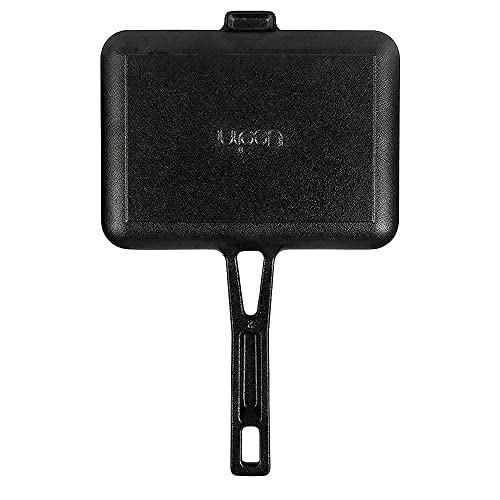 Upan Cast Iron Sausage Pan - Pre Seasoned Square Grill Pan For Kitchen And Outdoor Grill Use. Works With Induction, Gas, Ceramic And Electric Cooktops. Safe For Oven And Camp Fire Use #TOP4