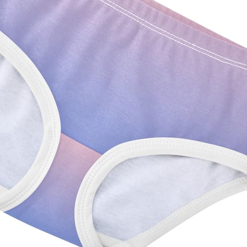 Joisal Blush Pink Blue Gradient Panties Little Girl Girls Underwear Toddler Cotton Durable Briefs Underpants 2t4