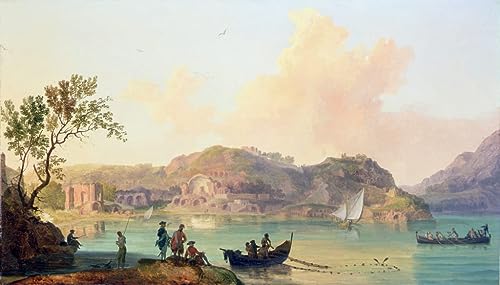 Tableau Baiae posters et art pour décoration chambre vintage Pierre Jacques Volaire 60x90