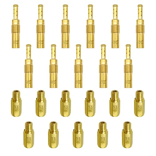 YGQ Carburetor Jet Kit for Nibbi Keihin Carb Main and Pilot Slow Jets FCR FCR-MX PJ PE PWK PWM 99101-357 N424-21 22Pcs (#95 - #140)