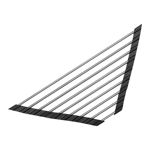 Égouttoir à vaisselle triangulaire compact pour coin de cuisine, s ' adapte à la plupart des éviers avec un égouttoir à vaisselle d ' angle de construction robuste, permettant de gagner de