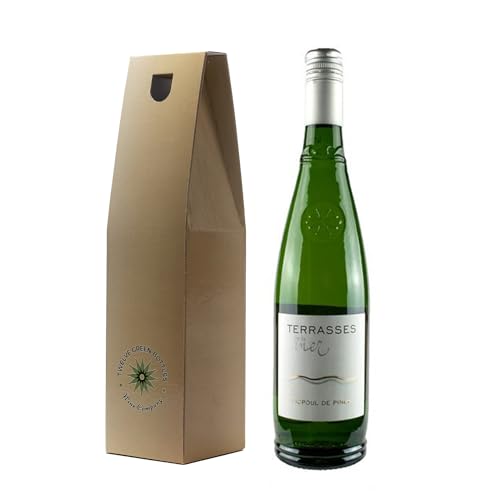 Twelve Green Bottles | Picpoul De Pinet Terrasses de la Mer 75cl In Branded Gift Box | 13% ABV