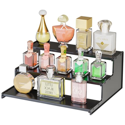 Yieach 3-Tier Acrylic Cologne Display Stand Organizer
