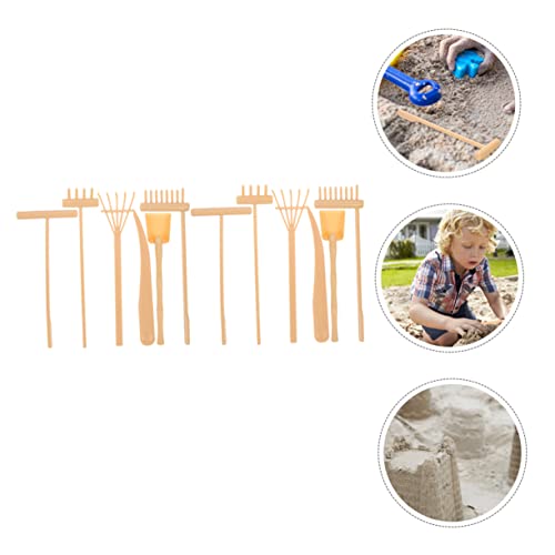 TOPPERFUN 2 Conjuntos De Ferramentas De Meditação Zen Para Jardim Caixa De Areia Ancinho De Jardim D