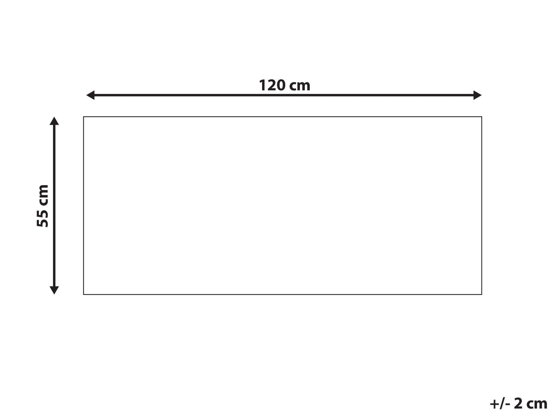 Beliani Paillasson en Fibre de Coco 55 x 120 cm Antidérapant Dessous en PVC Motif Lapin Naturel Lingayen