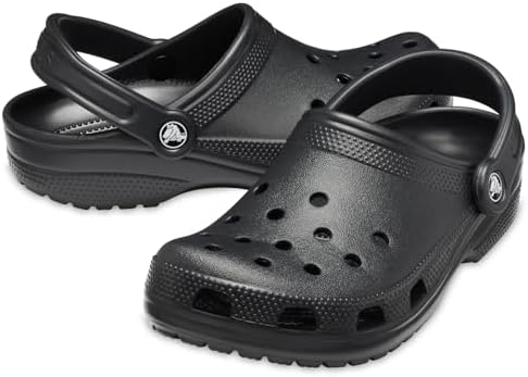 Crocs Unisex-Adult Classic Clog, Clogs for Women and Men, Black, 8 Women/6 Men — view 10
