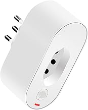 Smart Plug Wi-Fi 16A 1PCS Smart Socket, Monitorar Consumo de Energia, Brasil Smart Socket, Smart Plug Wifi Socket, Compatível com Alexa Google Home (Smart Life/Tuya)