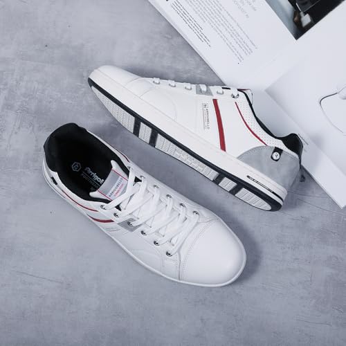 Image of ARRIGO BELLO Mens Casual Shoes Fashion Sneakers Breathable Comfort Classic Lace-Up Low Top Walking Shoes