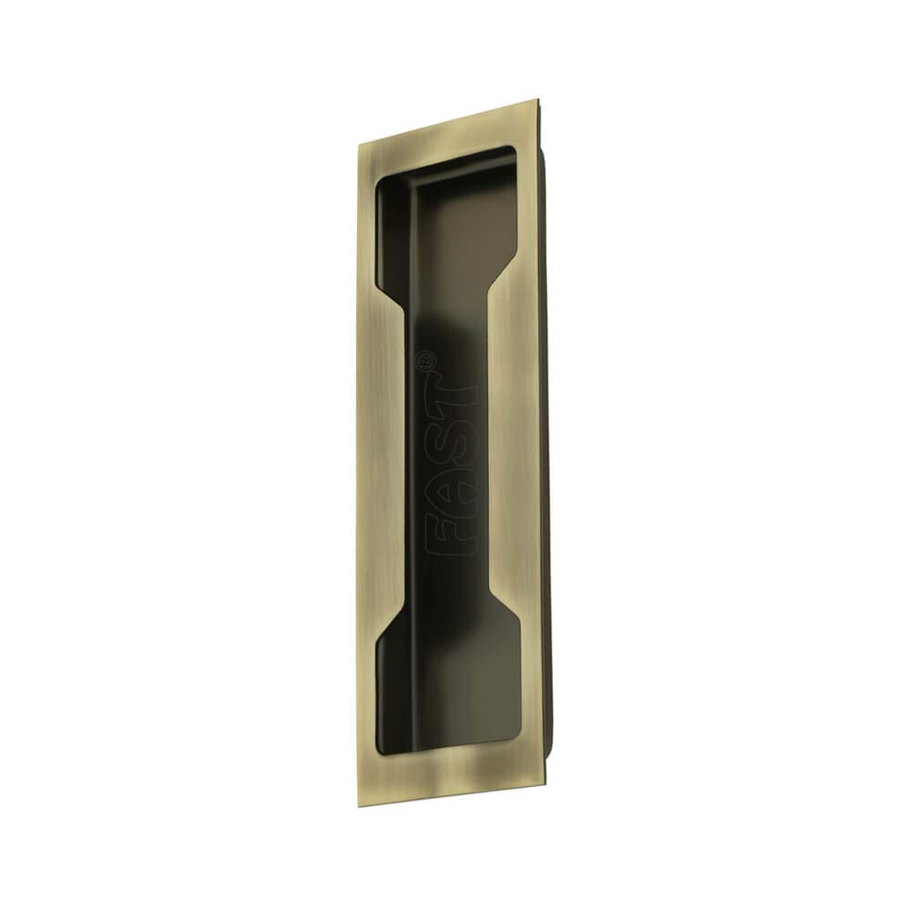FAST CSH01 Steel Brass Antique Concealed Sliding Door Handle for Wardrobe & Cupboard Cabinet Doors Pull, Move The Door Aside and Dresser, Kitchen Drawers. (6 Inch) — Amazon image 3
