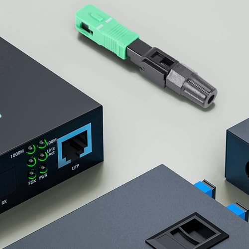 Conectores rápidos de fibra óptica SC monomodo pack de componentes de red 50 uds 2