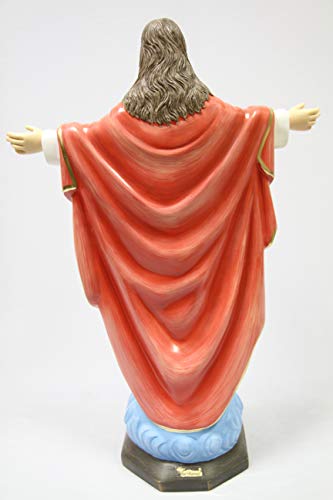 24" Blessing Sacred Heart Of Jesus Christ Italian Statue Sculpture Figure Made In Italy #TOP6