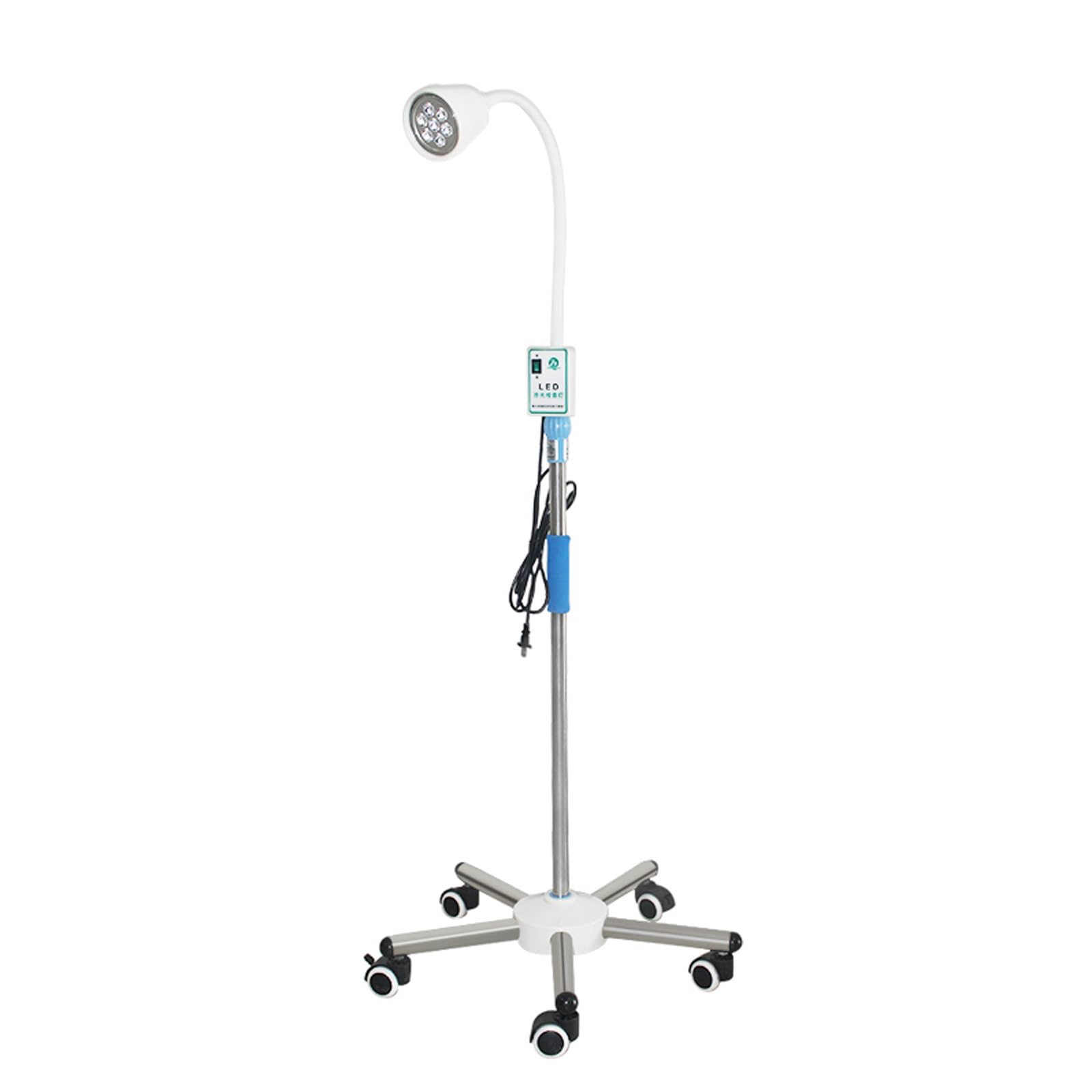 Dimmbare LED gynäkologische Untersuchungsleuchte - Mobile OP-Lampe mit Rollfuß für medizinische Eingriffe, ideal für Kliniken und Krankenhäuser, einstellbare Helligkeit