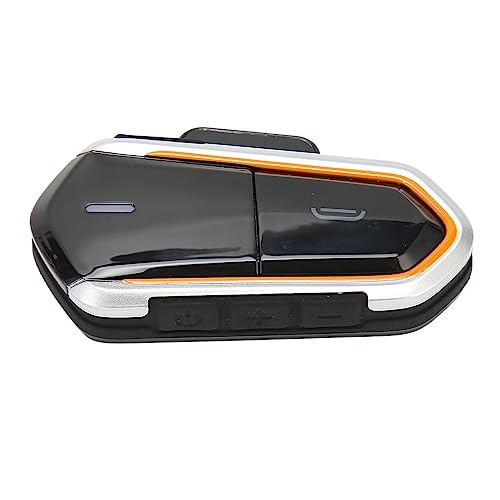 Dpofirs Motorcycle Bluetooth Headset, Bluetooth Helmet Intercom Headset with Noise Cancellation Stereo, IP54 Bluetooth Helmet Earphone for Motorbike