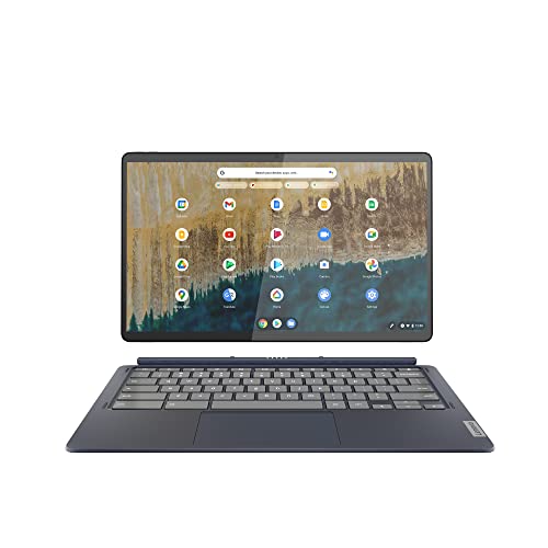 Lenovo Ideapad Duet 5 Chromebook, Oled 13.3" Fhd Touch Display, Snapdragon Sc7180, 4Gb Ram, 64Gb Storage, Qualcomm Adreno Graphics, Chrome Os, Abyss Blue #TOP6