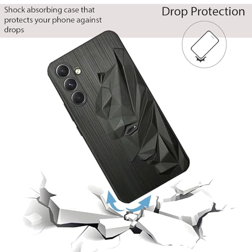 Image of NIUKIN Soft Mobile Case for Samsung Galaxy A54 5G | 3D Engraved Design | Shockproof Scratch Proof Cover | Black