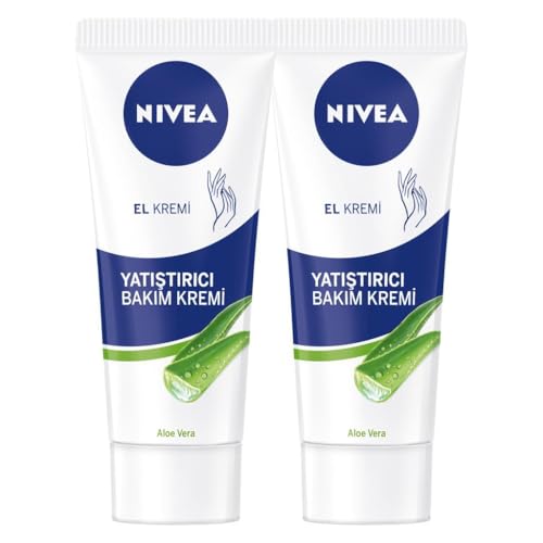 Yatıştırıcı El Bakım Kremi Aloe Vera 75 ml, Nemlendirici, Yumuşak Cilt, Hızlı Emilir, X2 Adet