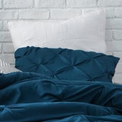Byourbed Pin Tuck Standard Sham (2-Pack) (Nightfall Navy)