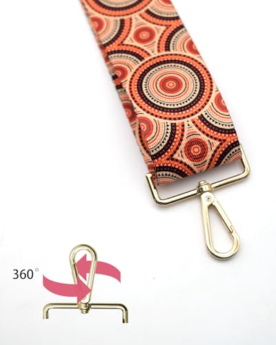 Image of Embroidered Purse Straps Replacement Crossbody Wide Adjustable Bag Straps