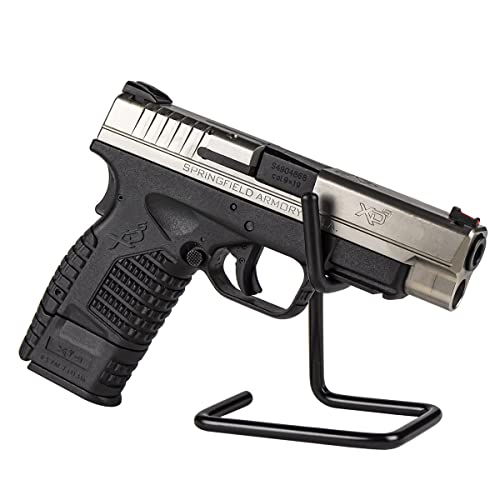 Hand Gun Stand Universal Semi-Auto & Revolver Accessory Pistol Display Powder Coated Steel Single #TOP3