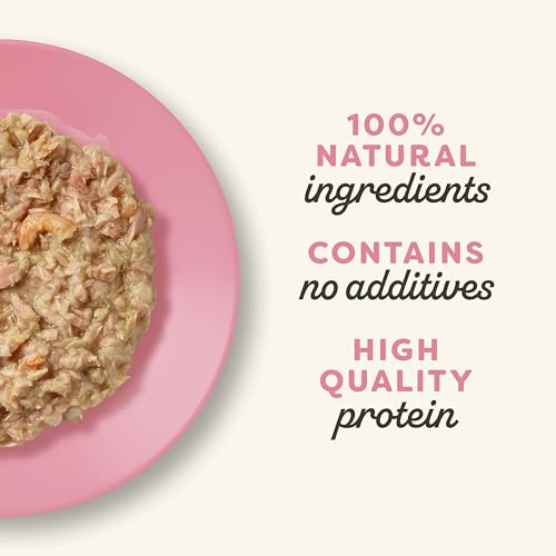 Applaws Premium Natural Katzenfutter Nass, Thunfischfilet mit pazifischer Garnele in Brühe 70g Portionsbeutel (12x70g )