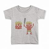 [igsticker] プリント Tシャツ キッズ 子供 100 サイズ size おしゃれ クルーネック 灰色 グレー t-shirt 016483 鬼 節分 節句