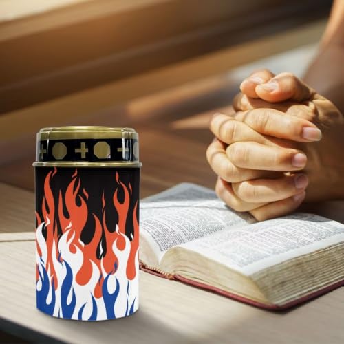 Image of Halloween Solar Flame Lights, Waterproof Flameless Candles | Solar Lights for Cemetery Grave Decorations Water Resistant LED Flameless Candle for Grave Memorial Gift Decor