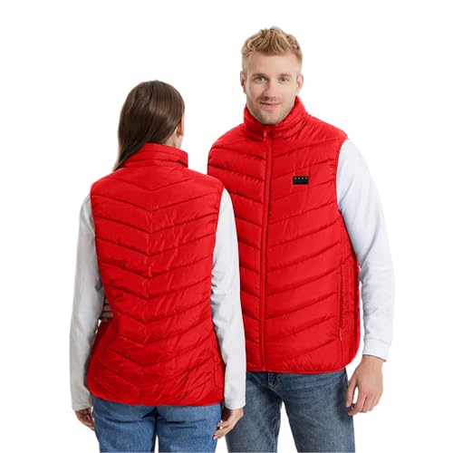 Image of Heated Vest Women and Men USB Rechargeable Heated Vests Stand Collar Packable down Puffer Heating Vest Outerwear