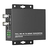 Wsdcam TVI to HDMI Converter Full HD 4K Converter, 1080p/720p/4K/8MP/5MP/4MP/3MP, BNC to HDMI Video Converter Adapter - CVBS/TVI/CVI/AHD to HDMI