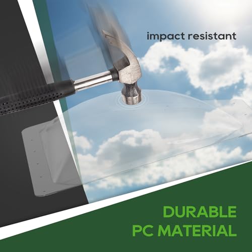 Image of RVGUARD RV Skylight Replacement, 11 inch x 24 inch Outer Dimension Skylight Fits All Standard 8 inch x 20 inch Openings, RV Skylight for Camper Trailer Fifth Wheel Truck, UV Resistant, Impact Resistant, Clear